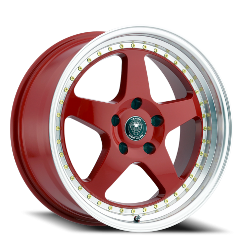 Venom 11 Gloss Red Machined Lip w/ Gold Rivets
