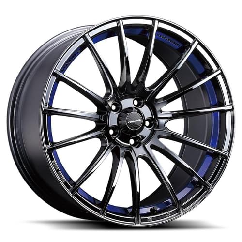 Weds SA-15R Blue Wheels 5x100 - 18x8.5 +48 - WED-72584