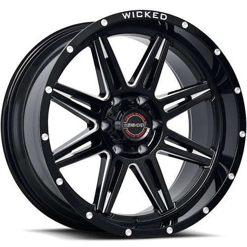 Wicked Offroad W905 Gloss Black Milled