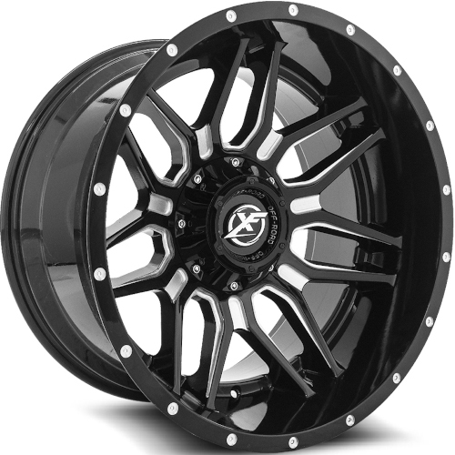 XF Offroad XF-222 Gloss Black Milled Photo