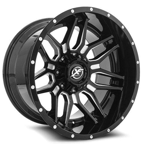 XF Offroad XF-222 Gloss Black Milled
