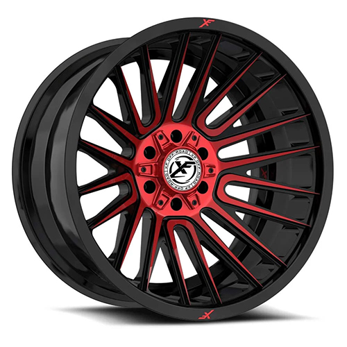 XF Offroad XF-234 Gloss Black W/ Red Machined Accents