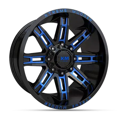 Xm Offroad Xm-335 Gloss Black w/ Blue Milling
