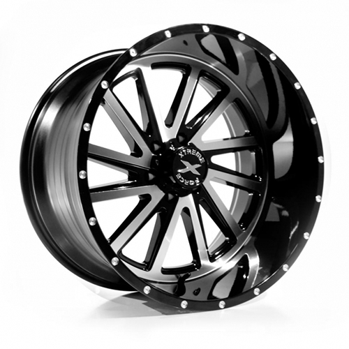 Xtreme Force XF-3 Black Machined Wheels 6x135 - 22x12 -44 - 22RBO1045