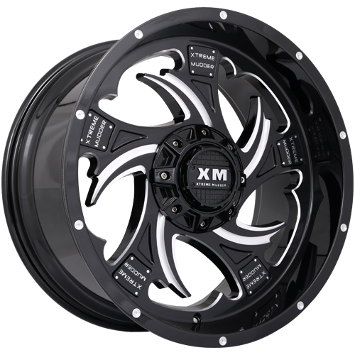 Xtreme Mudder XM308 Gloss Black Milled Photo