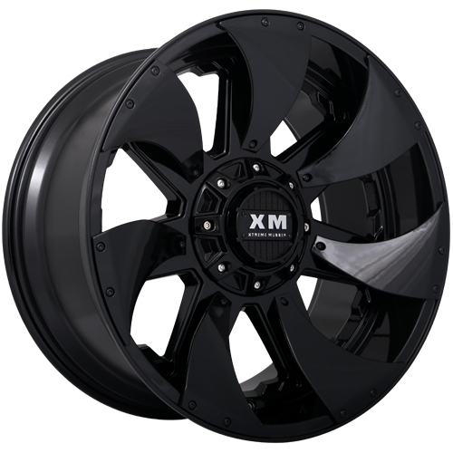 Xtreme Mudder XM326 Gloss Black Black Inserts Wheels 6x135 - 20x10 +0 ...