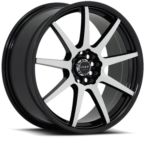 Ruff Racing R353 Gloss Black W/ Machined Face Wheels 4x100 - 18x8 +40 ...