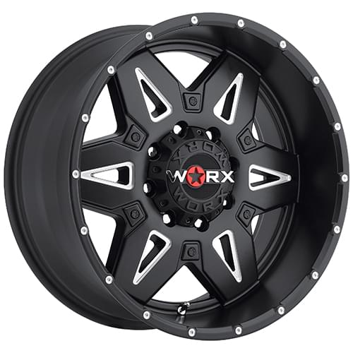 Worx Ledge 807 Black 8 Lug Wheels 8x170 20x9 18 807 2987BM 18