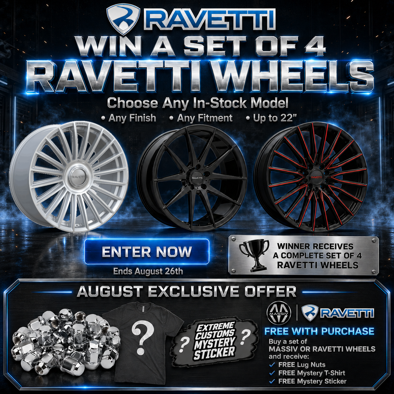 Ravetti Wheels Giveaway Winner